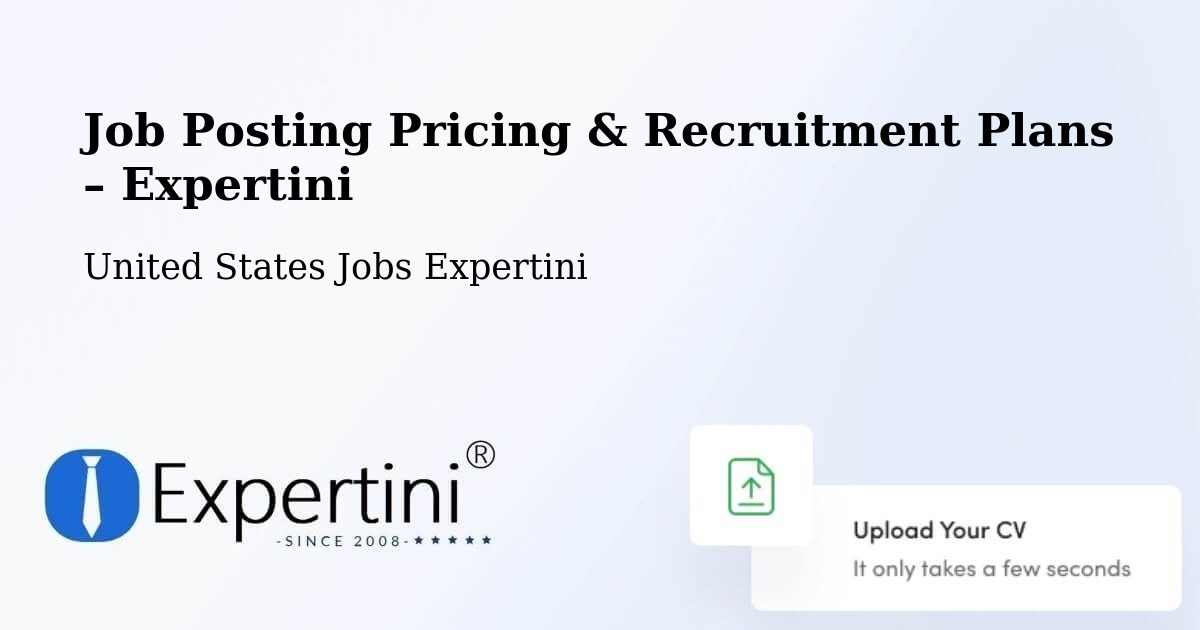 Job Posting Pricing & Recruitment Plans – Highpoint - Highpoint, United States Jobs Expertini